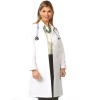Image for Ladies Traditional Length White Coat-486