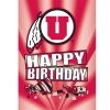 Image for Happy Birthday Utah Utes Athletic Logo Greeting Card
