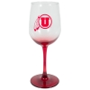 Image for University Of Utah Athletic Logo Wine Glass