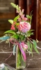 Pink Rose and Flower Budvase Image