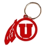 Cover Image for University of Utah Black Leather Key Chain