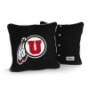 Cover Image for Utah Utes Athletic Logo Black Sweatshirt Blanket