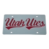 Utah Utes Script Laser Tag License Plate Image