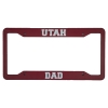 Utah Dad Red License Plate Frame Image