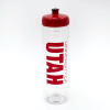 University of Utah Clear Water Bottle Image