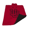 Cover Image for Utah Utes Athletic Logo Black Sweatshirt Blanket